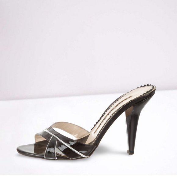 Jimmy Choo Shoes - Shop Resold™ | Pre-owned Jimmy Choo Patent Leather Slide Sandals Heels